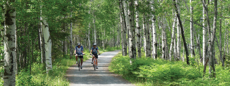 Cycling in Lac St. Jean, Quebec