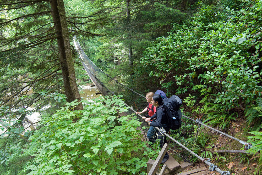 Hikers on the West Coast Trail