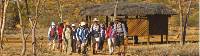 Trekkers embarking at the beginning of the Larapinta Trail, the old Telegraph Station |  <i>Peter Walton</i>