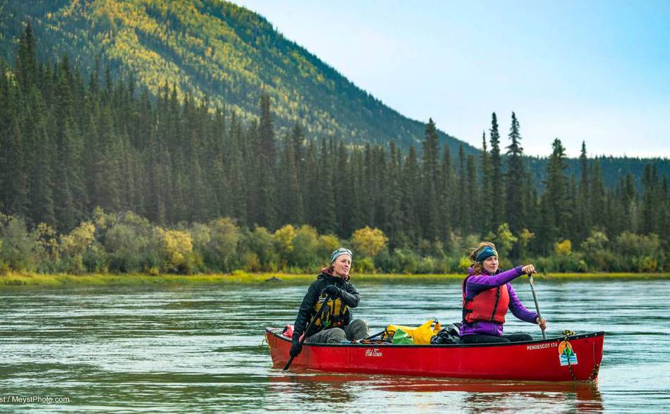 The gentle flow of the Yukon River is perfect for beginners
