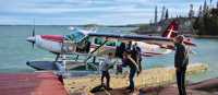 Summer float plane ride into Northwest Territories eco-lodge | H Wang
