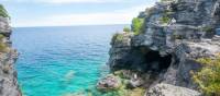 The Grotto is a popular spot in Bruce Peninsula NP