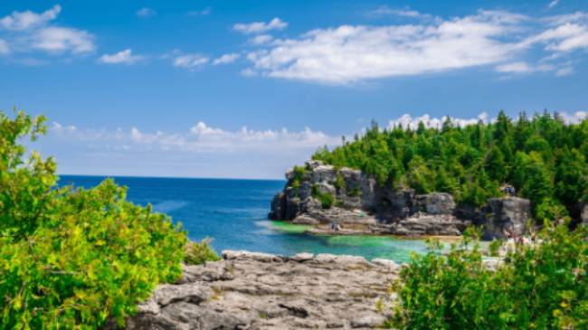 The Bruce Trail is one of Canada's most striking coastal hikes