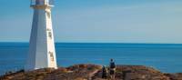 Hikers near Cape Spear Lighthouse National Historic Site