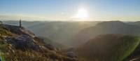 Stopping to enjoy the sunset over the Laurentians | TQ S Deschenes