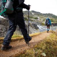 Retracing the steps of the Stampeders route over the Chilkoot Pass. | Mark Daffey