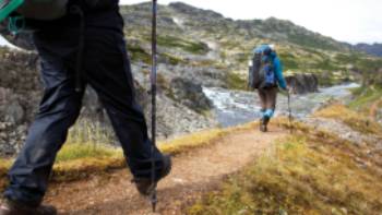 Retracing the steps of the Stampeders route over the Chilkoot Pass. | Mark Daffey