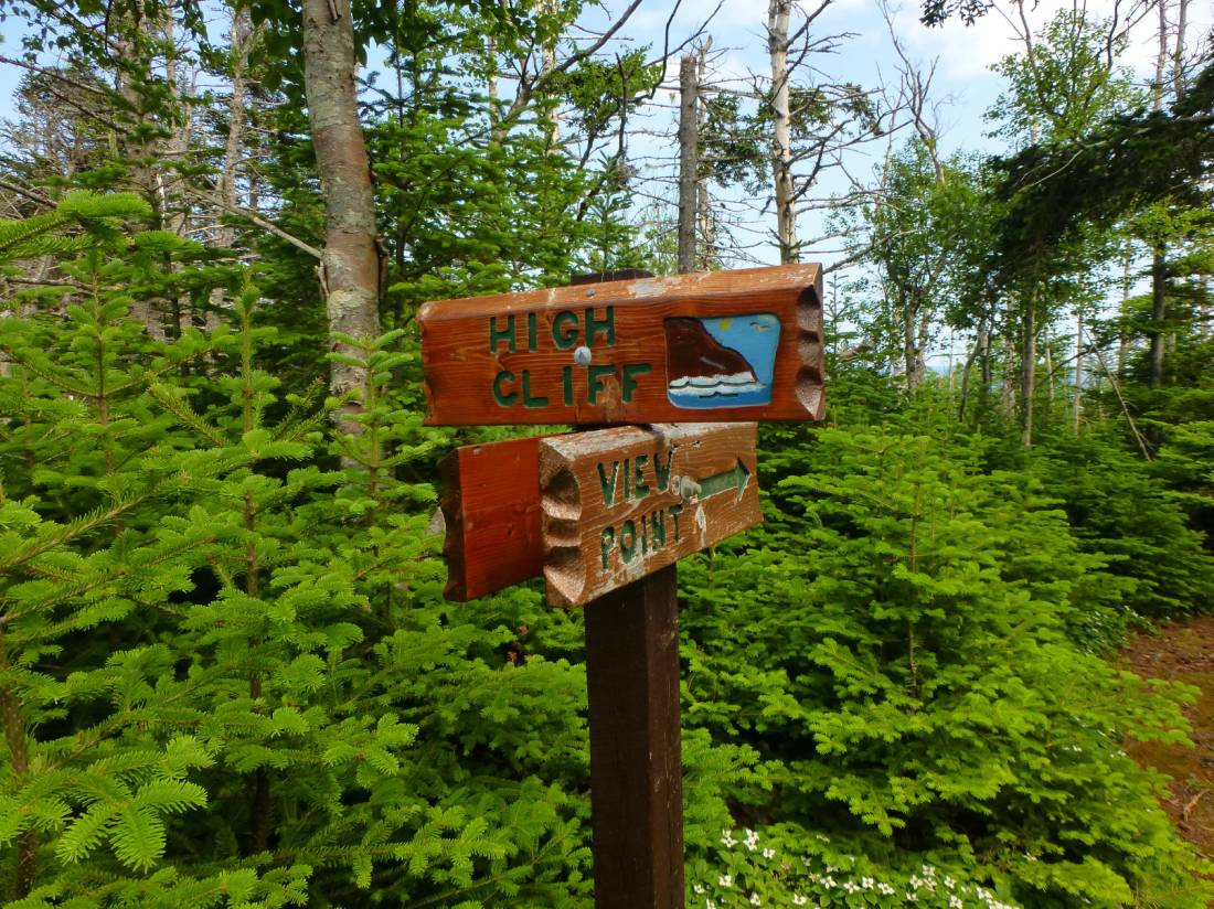 Viewpoint signage on the East Coast Trail |  <i>Caroline Mongrain</i>