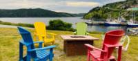 Inviting seating area with a beautiful waterfront view | Robin Esrock