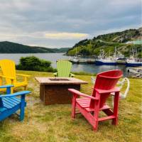 Inviting seating area with a beautiful waterfront view | Robin Esrock