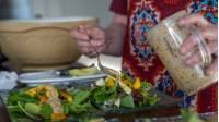 Our amazing host preparing a nutritious dinner for hungry hikers |  <i>Sherry Ott</i>