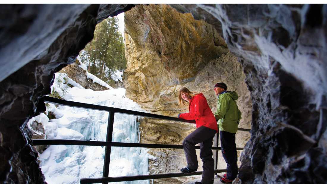 Winter walk in Johnston Canyon | Banff Lake Louise Tourism