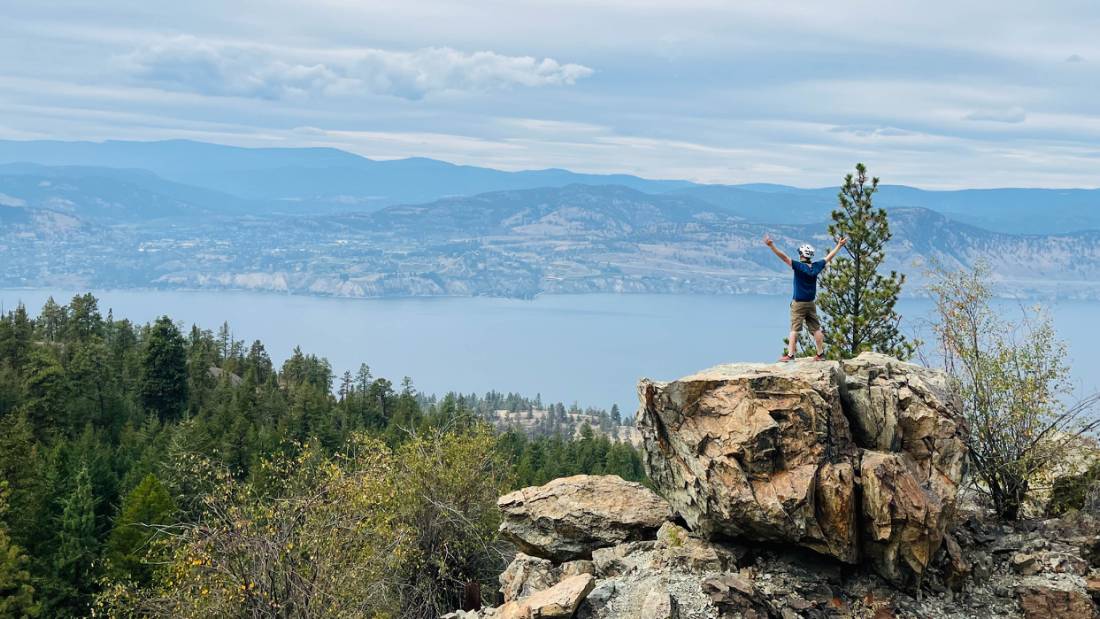 From here, it's a breezy coast downhill to the Naramata Bench |  <i>Rob Feakins</i>