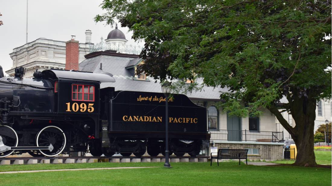 The engine 1095 in Kingston is from the former Canadian Pacific Railway | <i>Nathalie Gauthier</i>