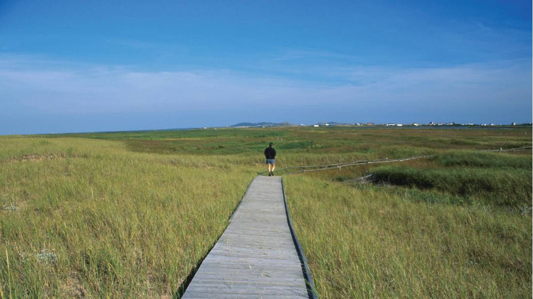 Walking on the Barachois trail on Magdalen Islands |  <i>Louise Mondoux</i>