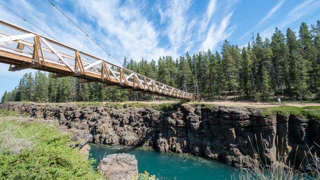 Cross the Yukon River on the historic suspension bridge at Miles Canyon |  Gov't of Yukon