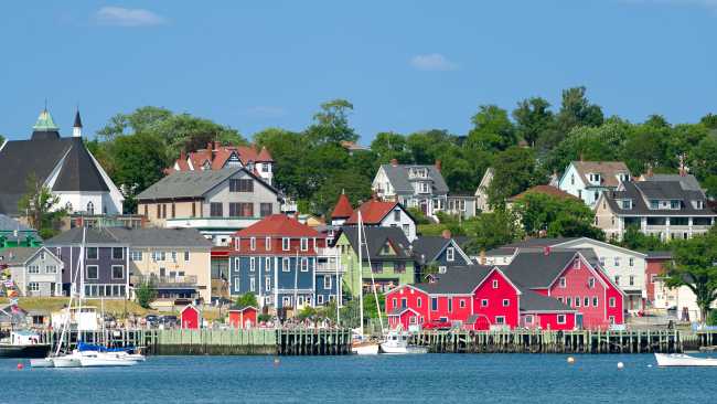 Lunenburg’s harbourfront reflects its colourful spirit