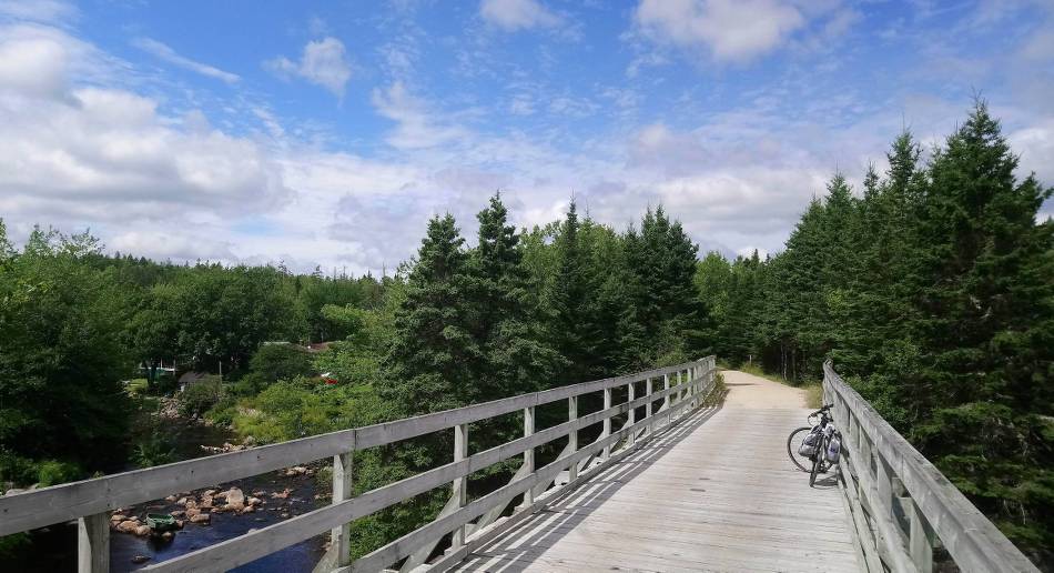 Bridge crossing on the Rum Runners Trail, NS