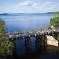 Bridge crossing in Nominingue, Quebec | ©Tourisme Laurentides