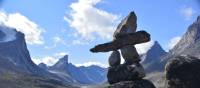 Inuksuk at the Inuit travel corridor, Akshayuk Pass | ©Parks Canada • Parcs Canada / Eric Brown