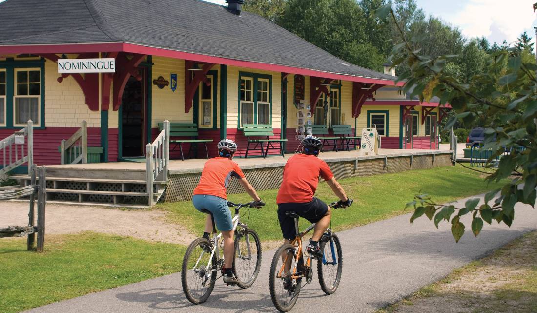 The old train station in Nominingue, Quebec |  <i>©tourismelaurentides</i>