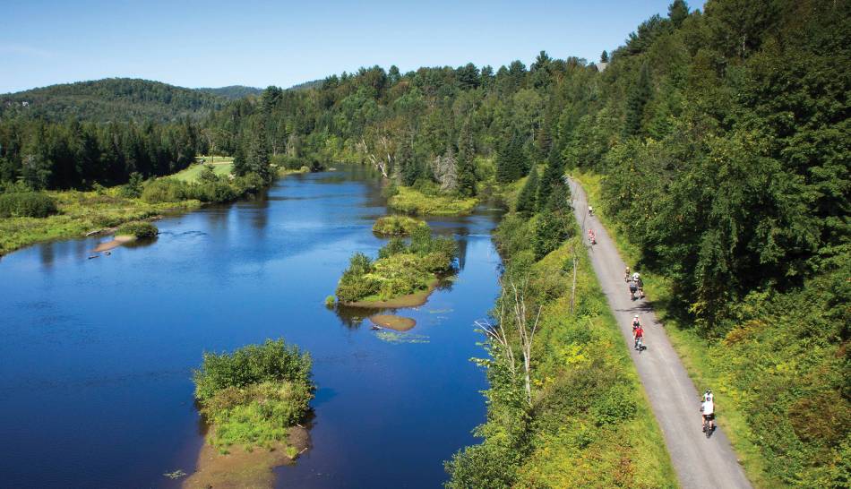 Quebec's Petit Train du Nord rail trail