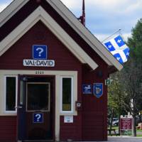 Station Val-David on the P'tit Train du Nord cycling path | Nathalie Gauthier