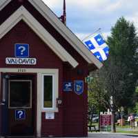 Station Val-David on the P'tit Train du Nord cycling path | Nathalie Gauthier