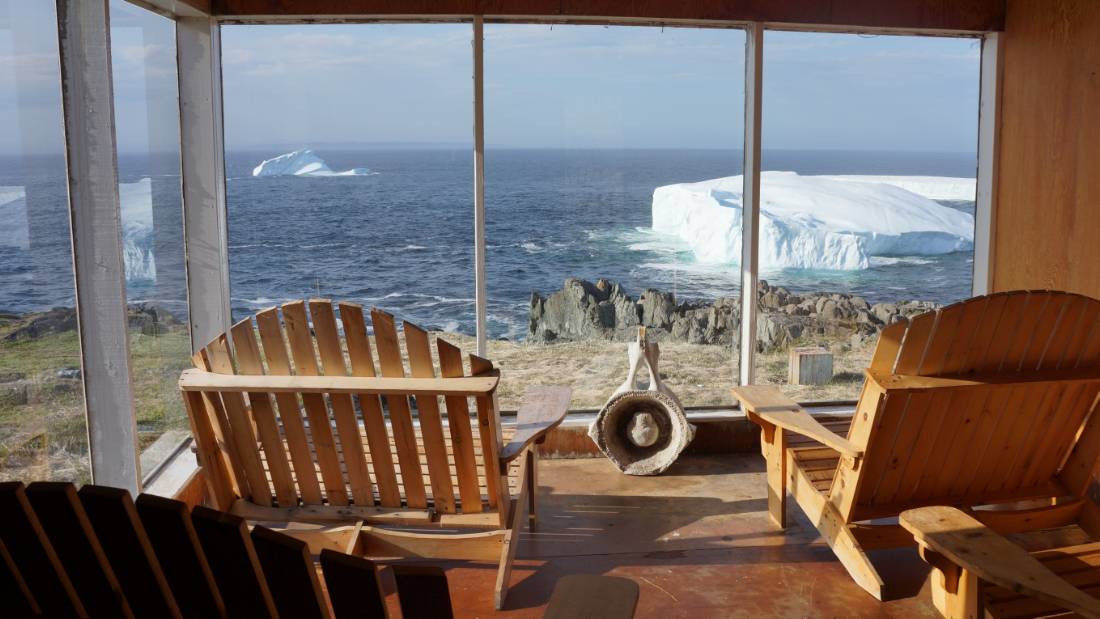 View 10,000 year old icebergs from your window
