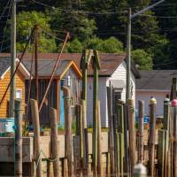 The scenic village of St Martins just outside Fundy National Park