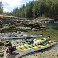 Protected paddling through the islands of Desolation Sound, BC