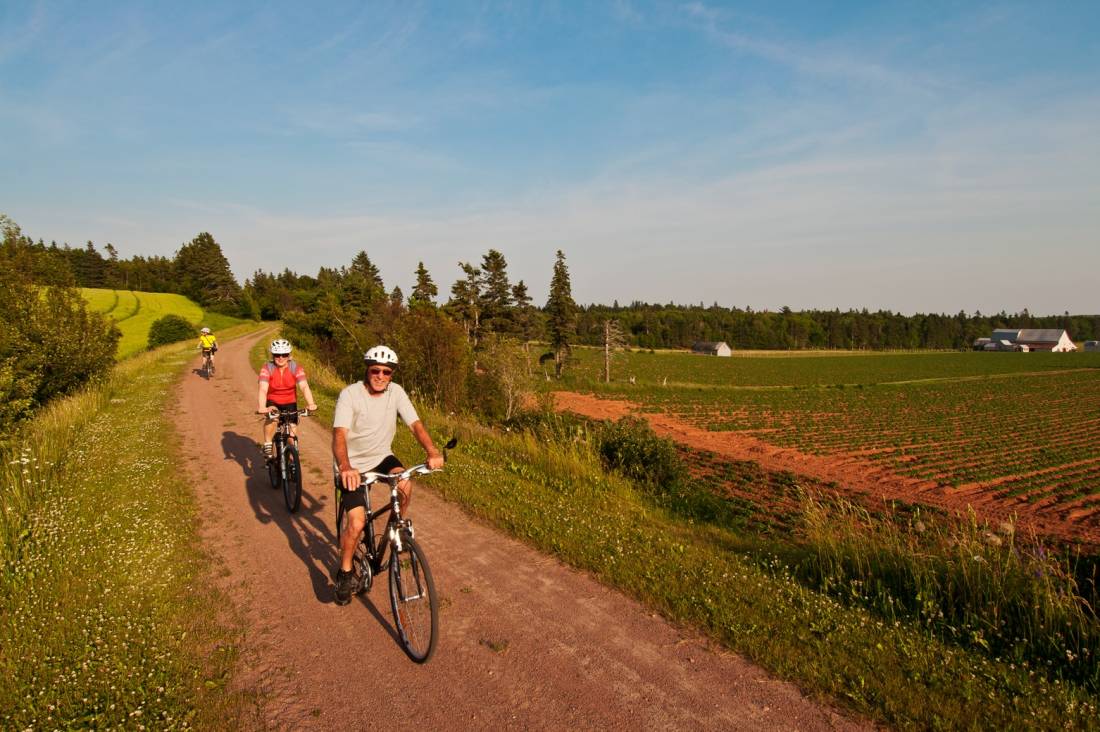 Cycling the lovely Confederation Trail on PEI |  <i>Tourism PEI/Paul Baglole</i>