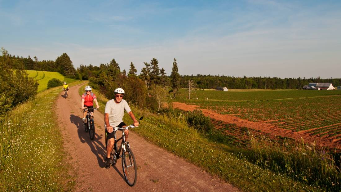 Cycling the lovely Confederation Trail on PEI |  <i>Tourism PEI/Paul Baglole</i>