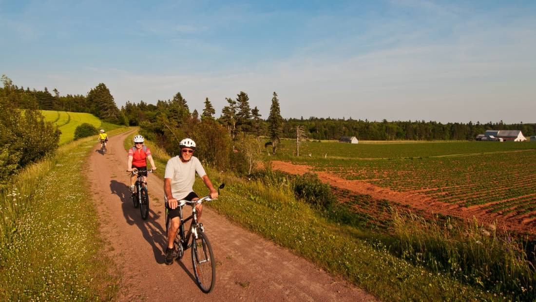Cycling the lovely Confederation Trail on PEI | <i>Tourism PEI/Paul Baglole</i>