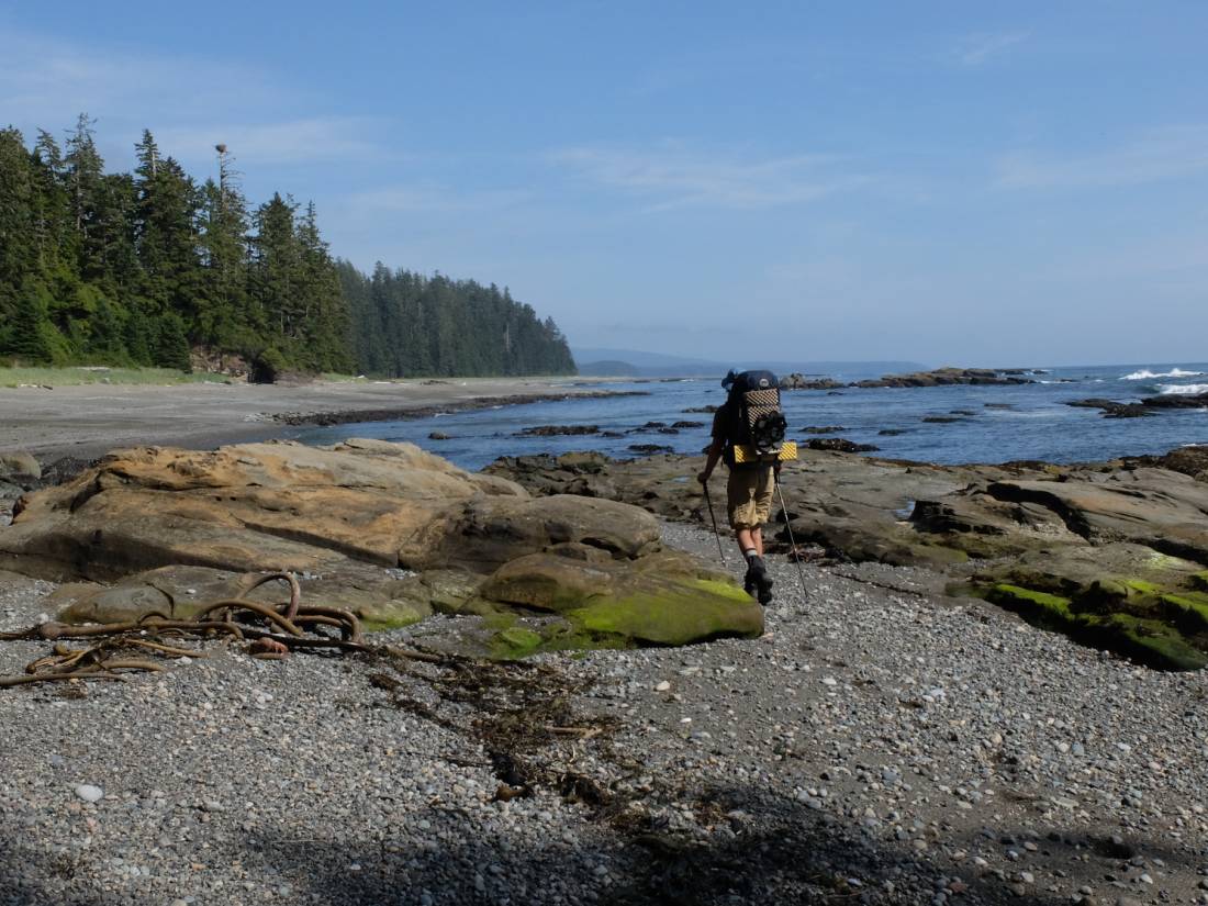 Backpacking along Vancouver Island's beautiful coast