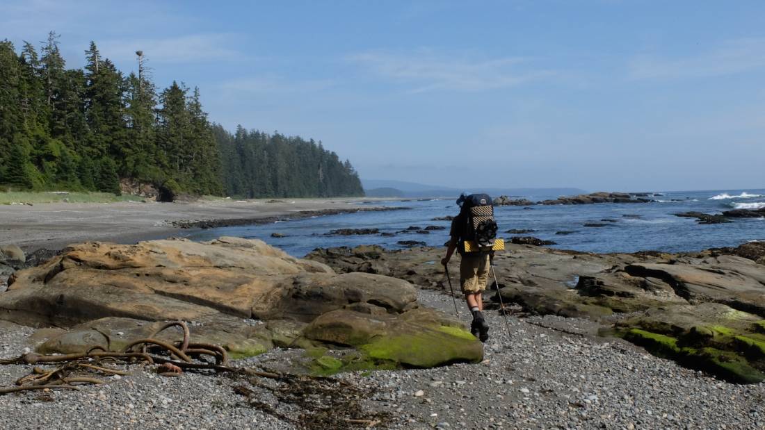 Backpacking along Vancouver Island's beautiful coast