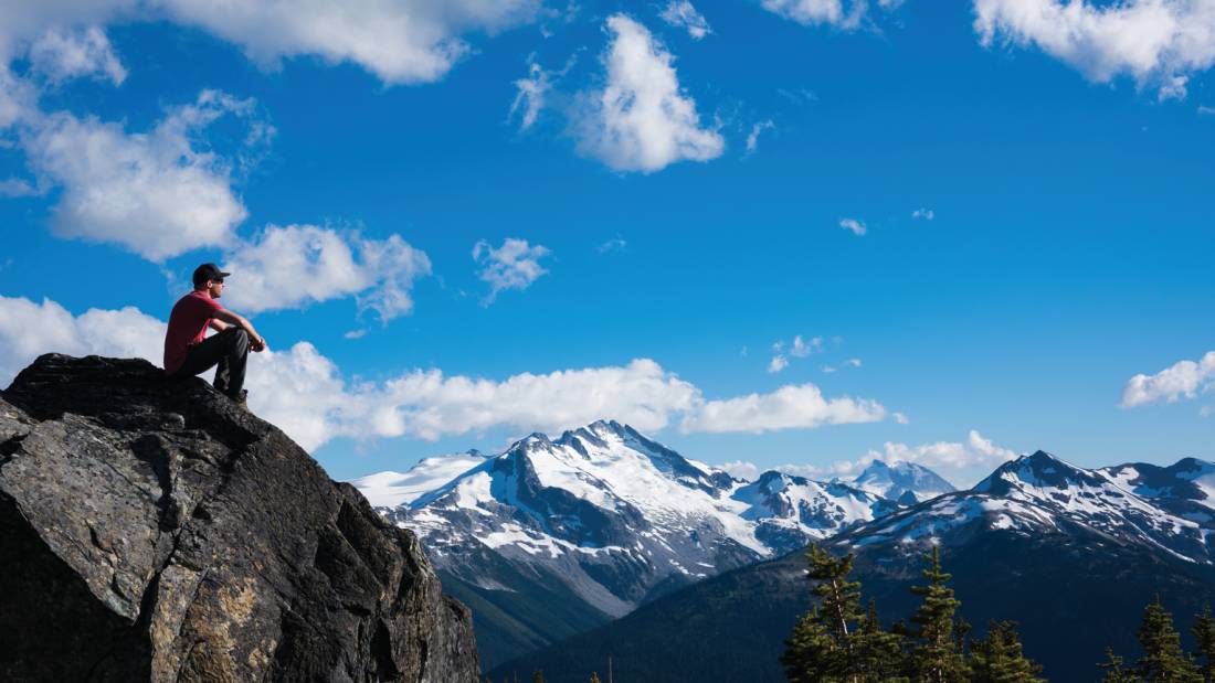Enjoying the view on the High Note Trail |  <i>Tourism Whistler/Mike Crane</i>
