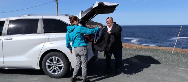 Our shuttle service on the East Coast Trail to/from the trailhead | Caroline Mongrain