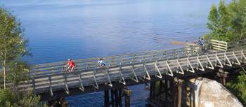 Bridge crossing in Nominingue, Quebec | ©Tourisme Laurentides